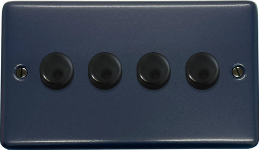 Contour Blue 4 Gang LED Dimmer