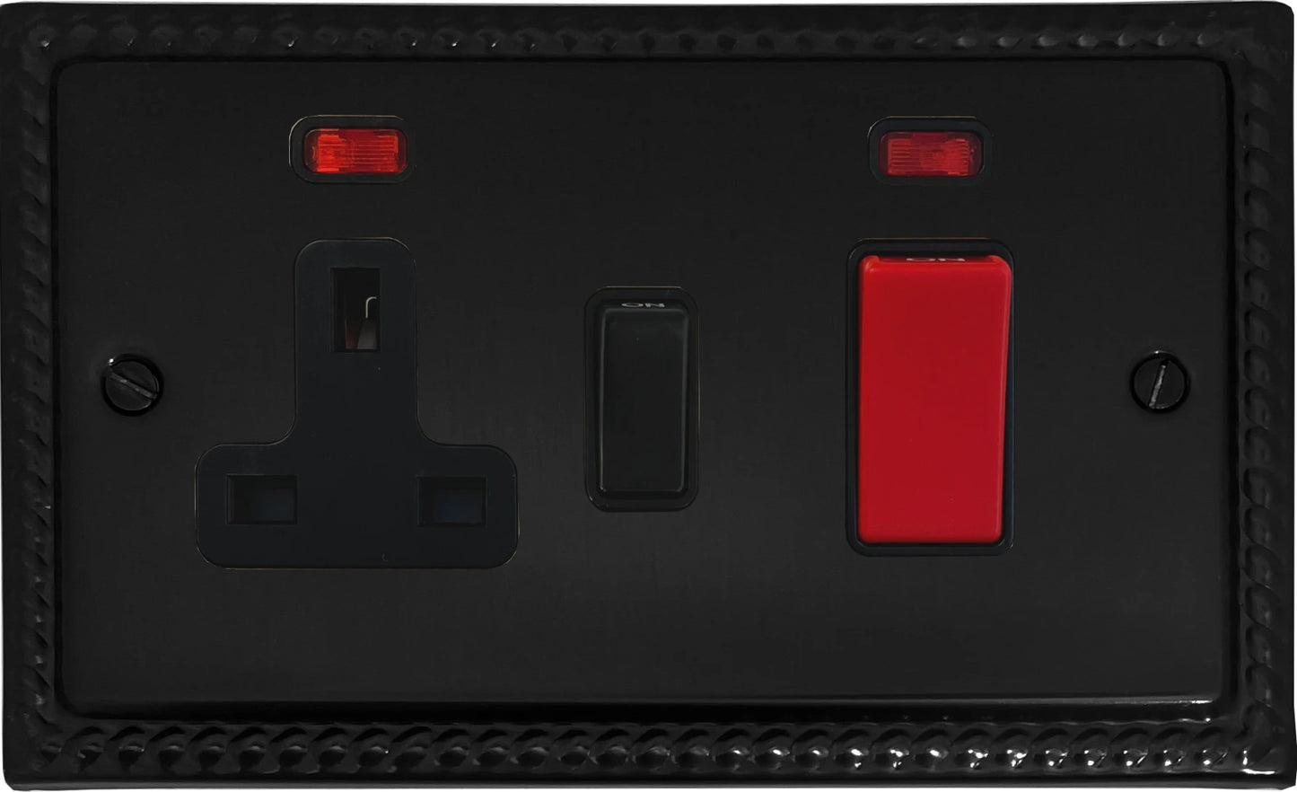 Monarch Flat Black Cooker Socket