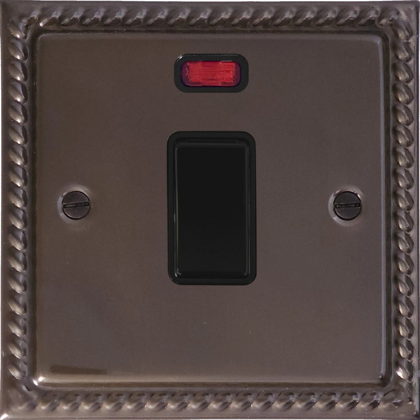 Georgian Medium Bronze 20A Dp Switch + Neon