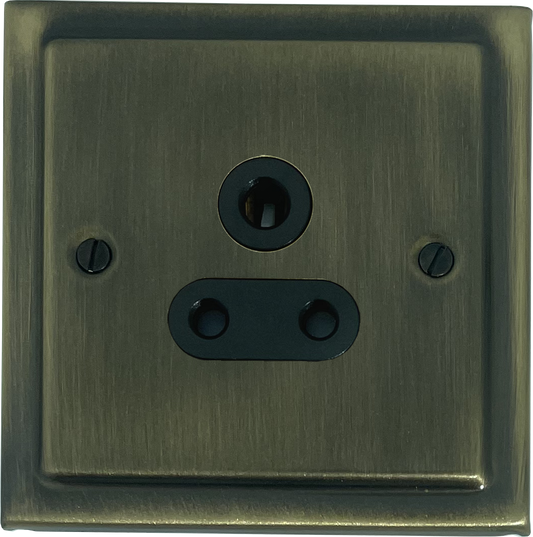 Trimline Antique Brass 5 Amp Socket - Trimline range electrical socket