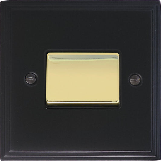 Victorian Flat Black Fan Isolator