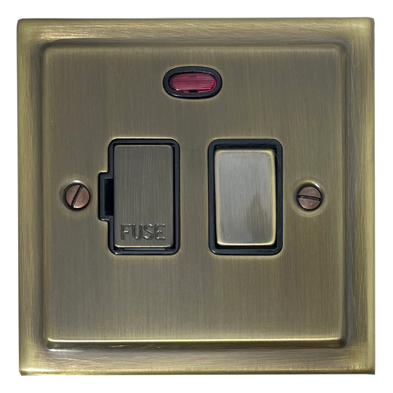 Victorian Light Antique Brass Swt. Fused Spur & Neon