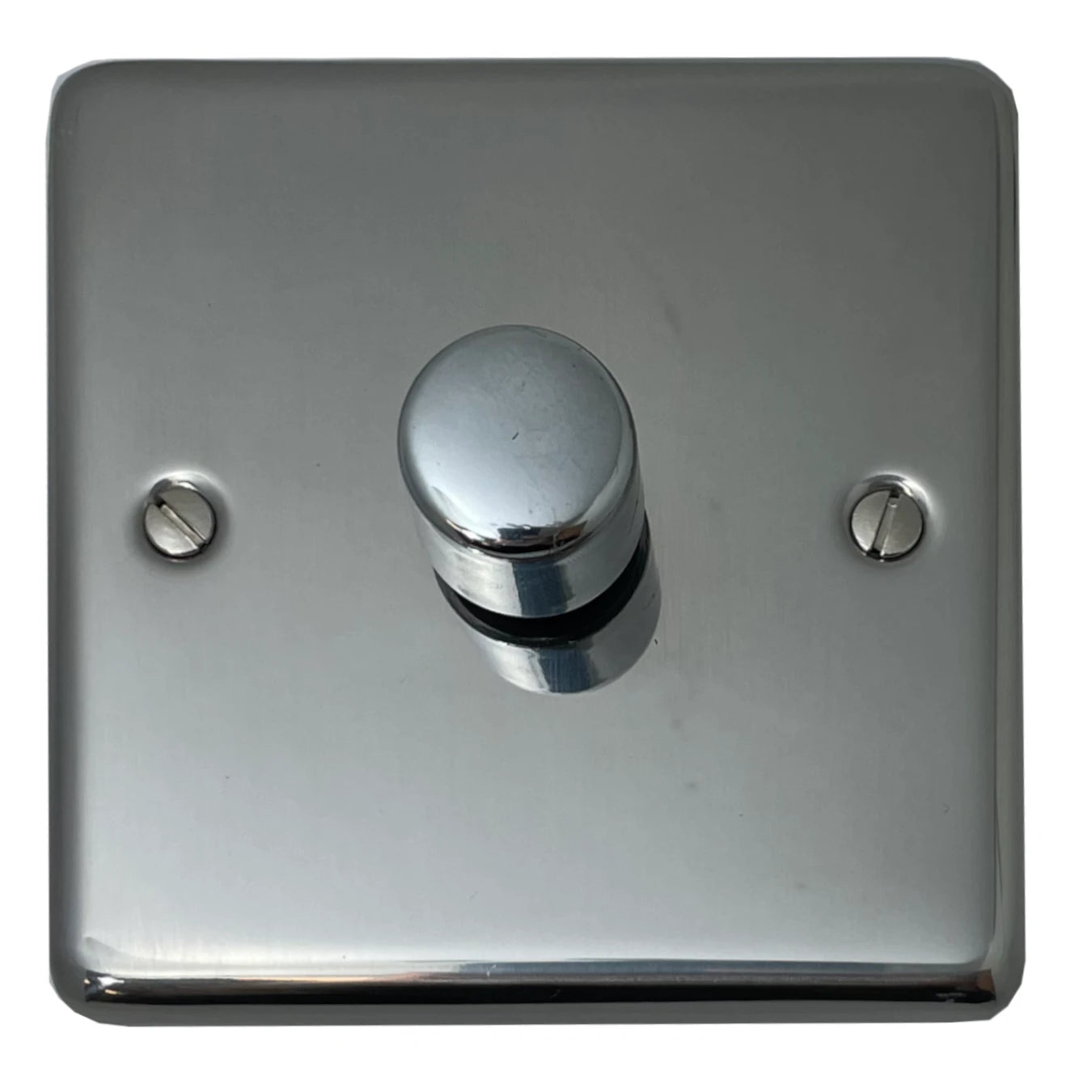 Contour Polished Steel 1 Gang LED Dimmer 120W