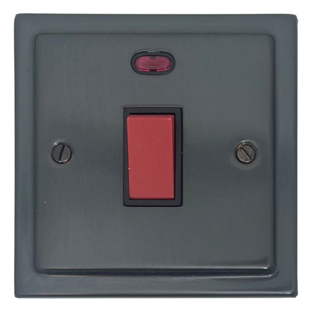 Victorian Black Bronze 45A Dp Switch + Neon Small