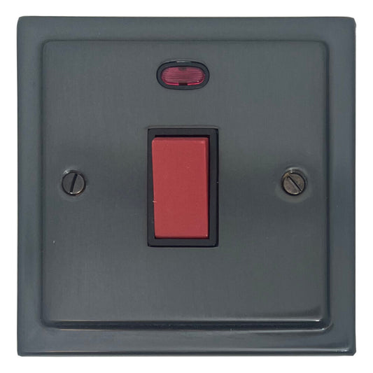 Victorian Black Bronze 45A Dp Switch + Neon Small