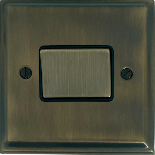 Deco Antique Brass Fan Isolator (Brass Switch)