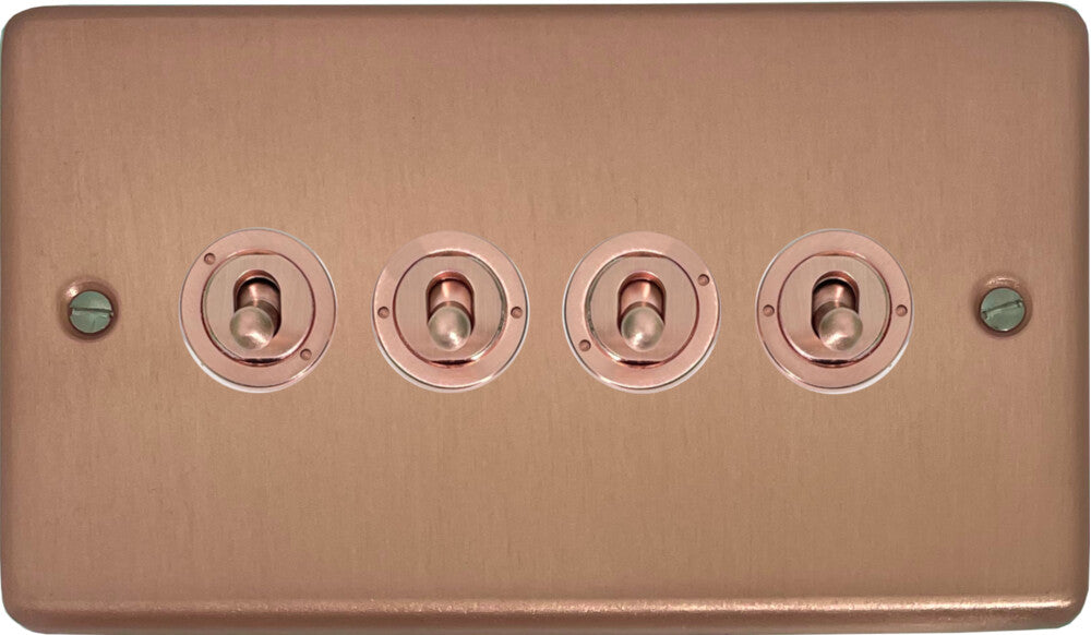 Contour Rose Gold 4 Gang Toggle