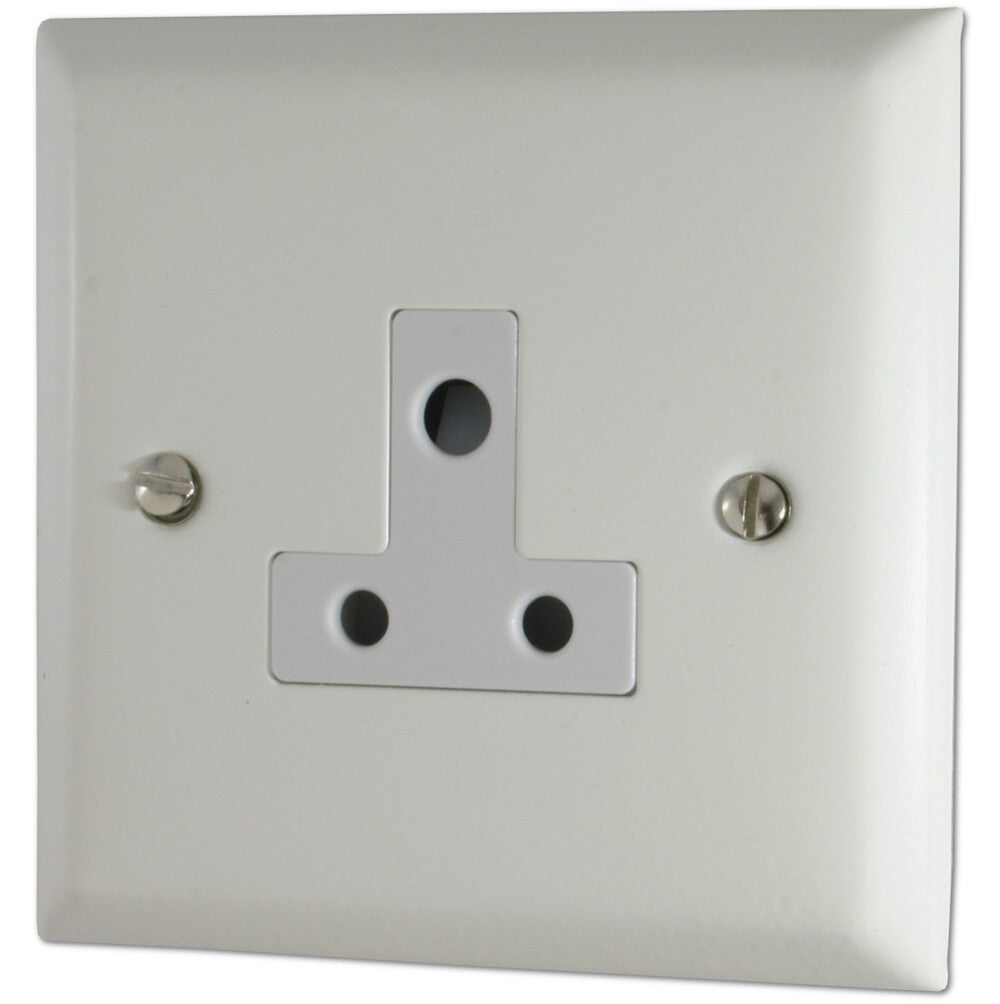 Spectrum Flat White 5 Amp Socket