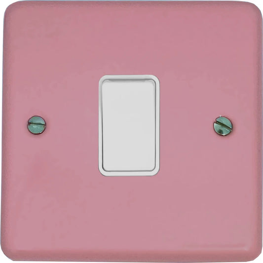 Contour Pink 1 Gang Switch