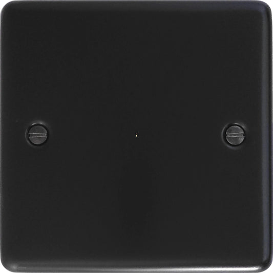 Contour Flat Black 20 Amp DP Switch (Brass Switch)