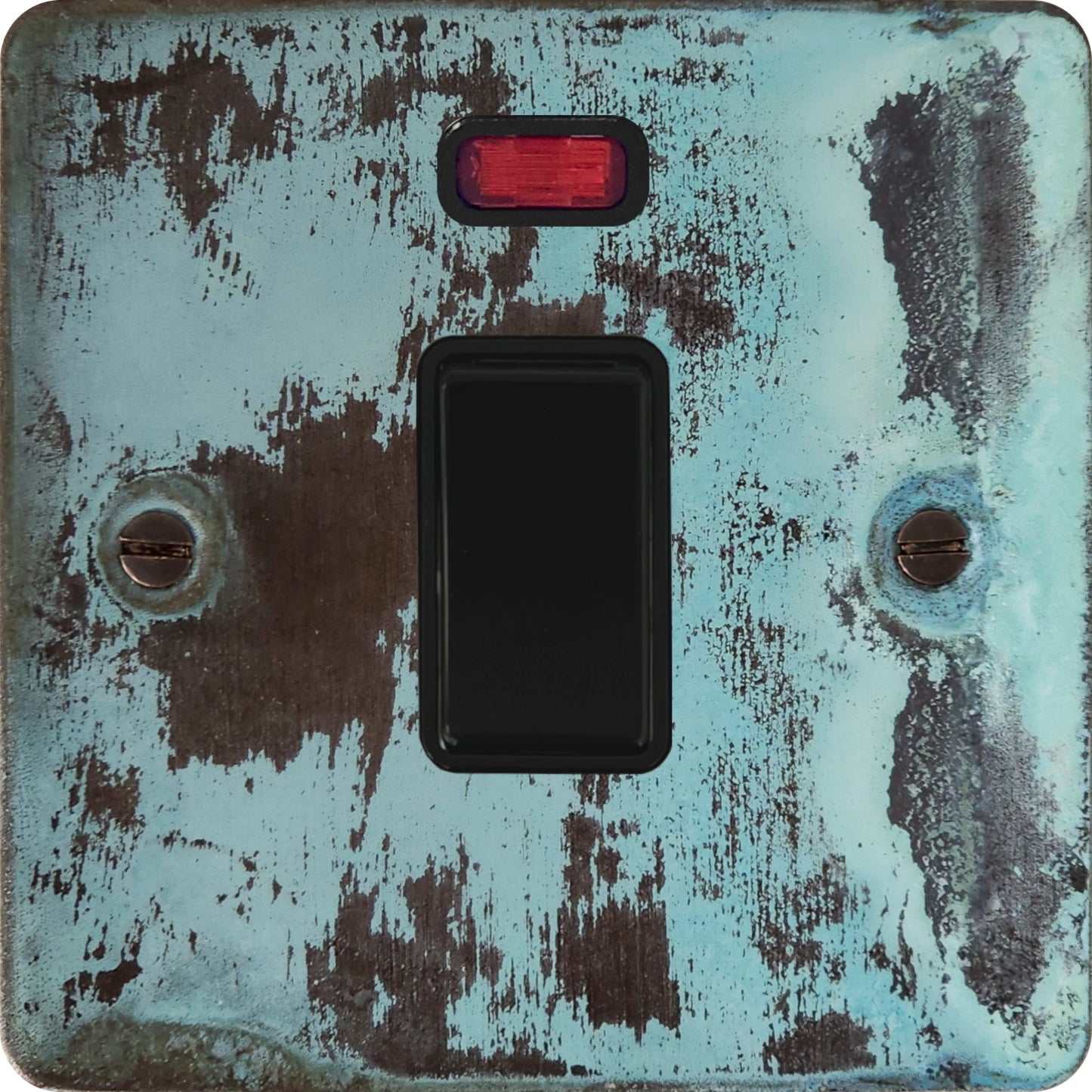 Flat Verdigris 20A Dp Switch + Neon