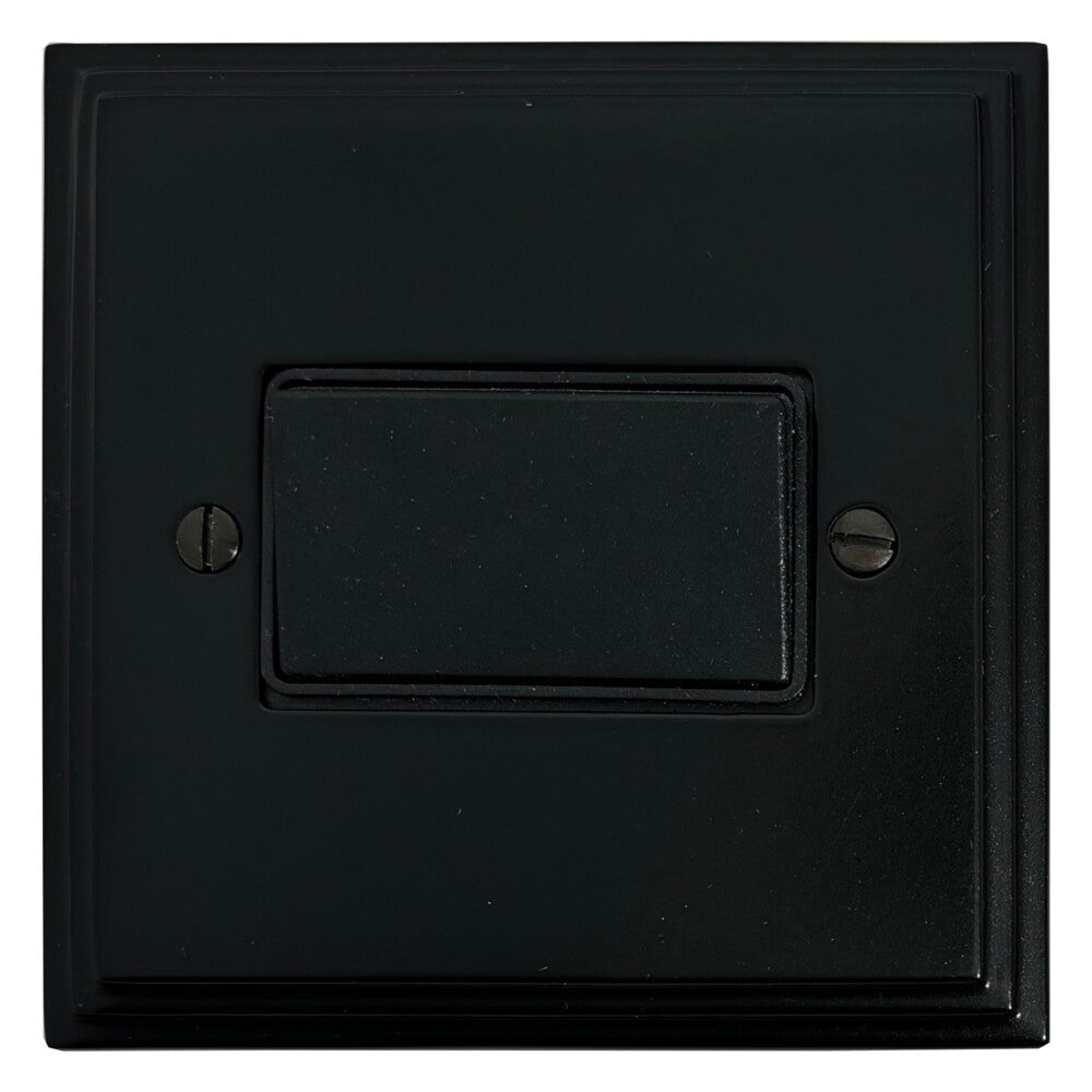 Victorian Flat Black Fan Isolator