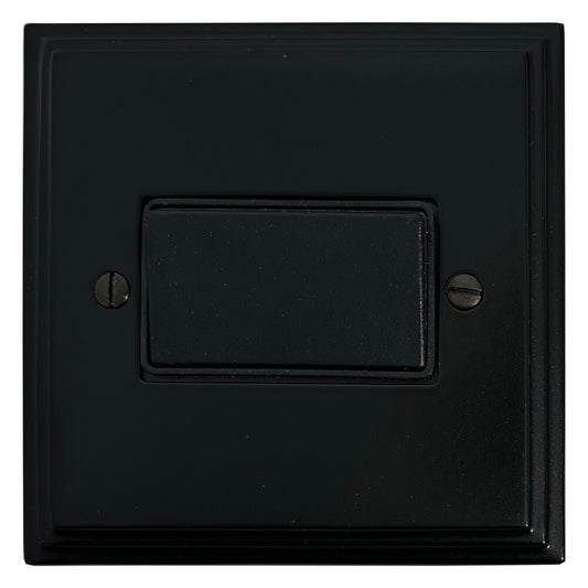 Victorian Flat Black Fan Isolator