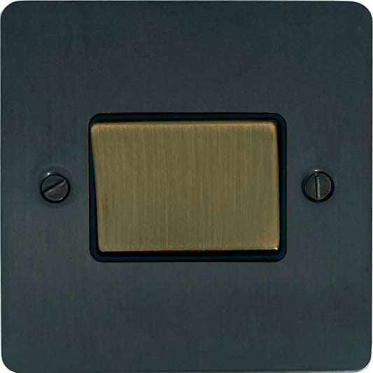 Flat Black Bronze Fan Isolator
