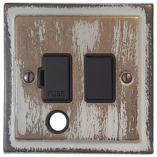 Victorian Dover Bronze Switch Fused Spur & F/Out