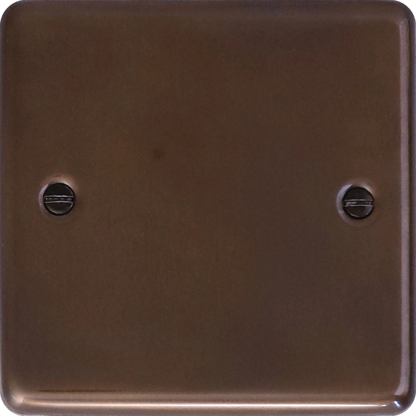 Contour Medium Bronze 1 Gang Blank Plate
