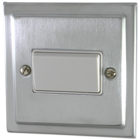 Victorian Satin Chrome Fan Isolator