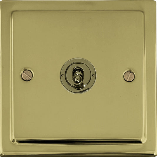 Victorian Unlacquered Brass Intermediate Toggle - Victorian Cast range electrical toggle