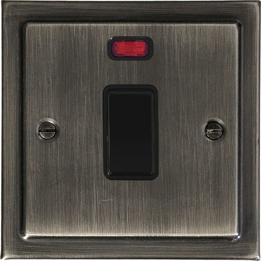 Victorian Antique Nickel 20 Amp Dp Switch