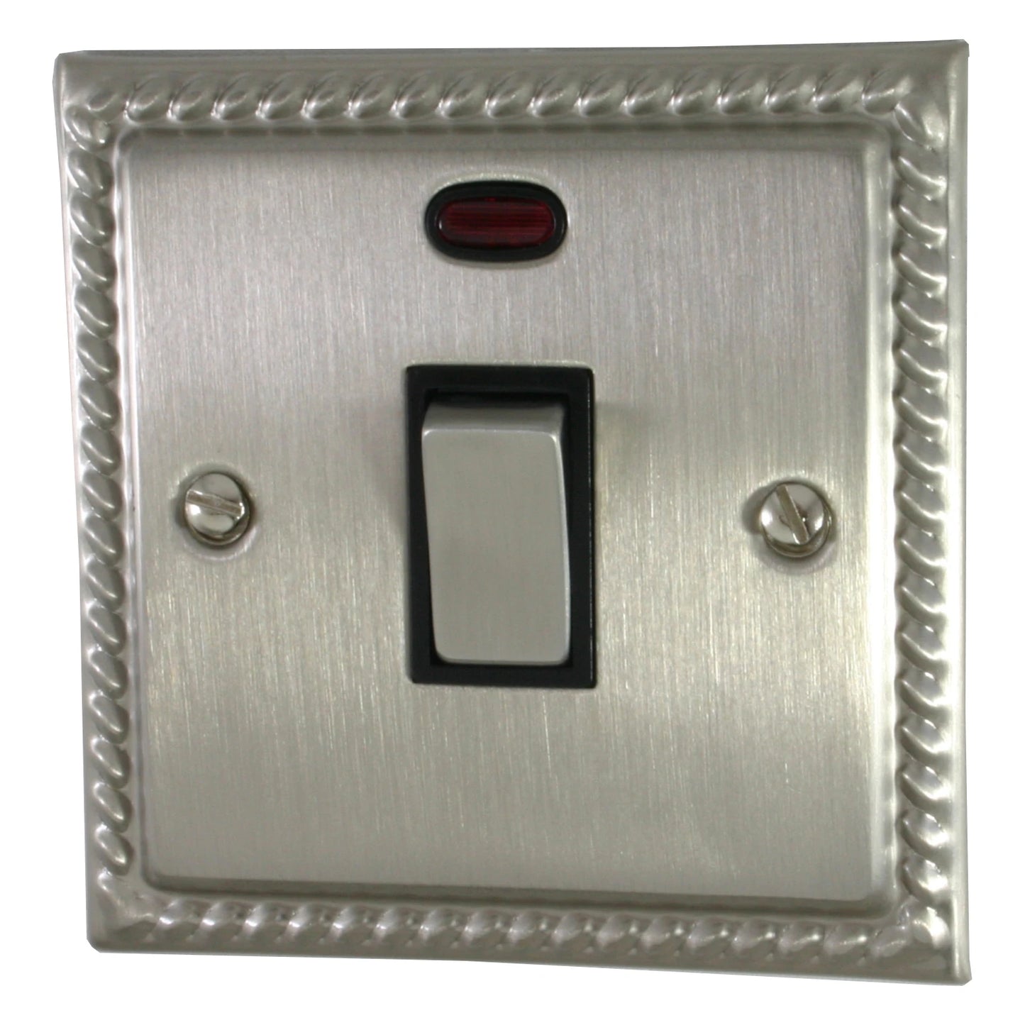 Georgian Satin Nickel 20 Amp Dp Switch & Neon