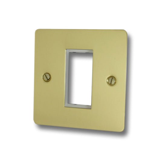 Flat Polished Brass 1 Modulr Data Plate