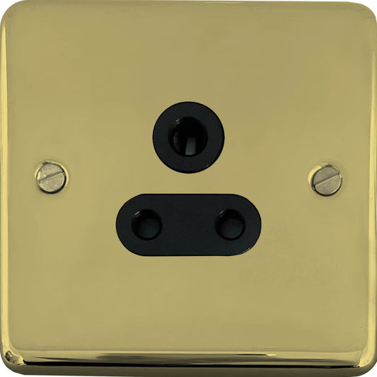 Contour Polished Brass 5 Amp Socket