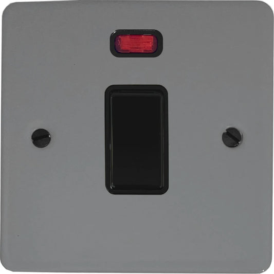 Flat Light Grey 20A Dp Switch + Neon