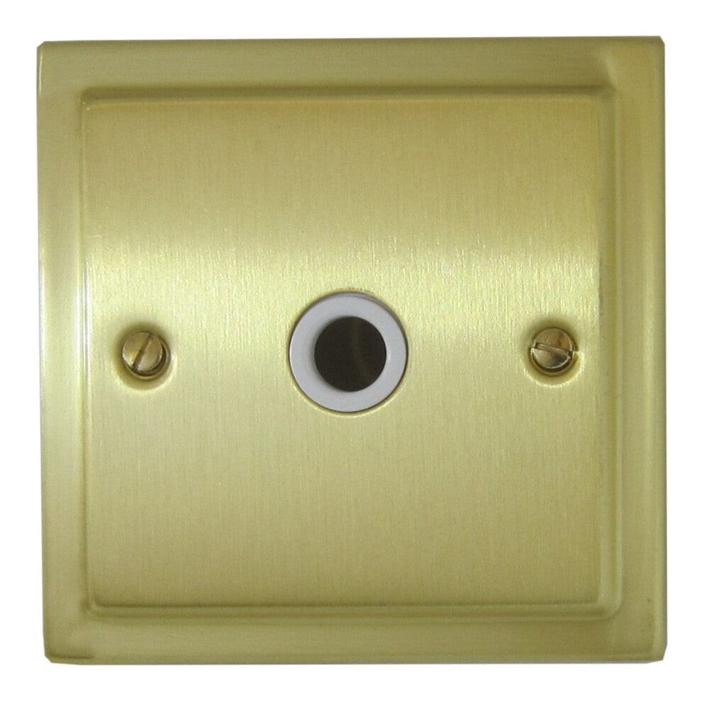 Victorian Satin Brass Flex Outlet