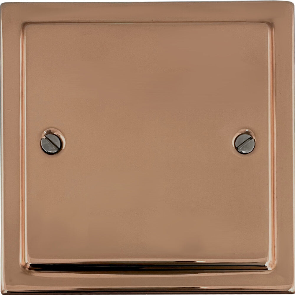 Victorian Polished Copper 1 Gang Blank