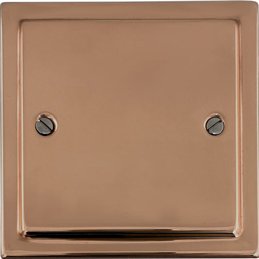 Victorian Polished Copper 1 Gang Blank