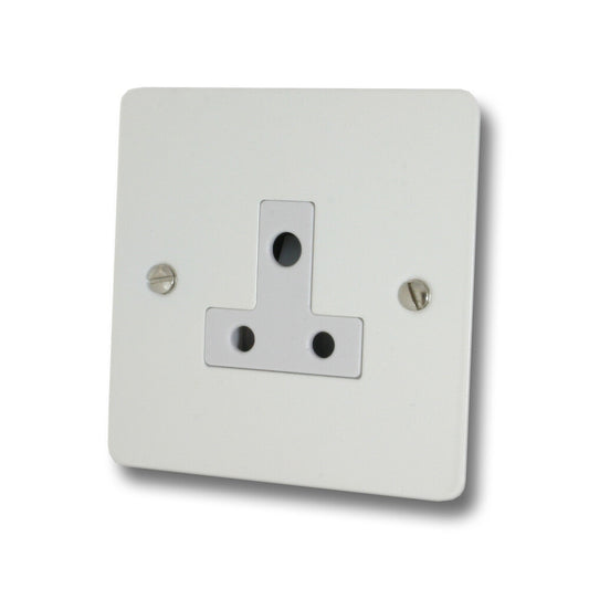 Flat White 5 Amp Socket