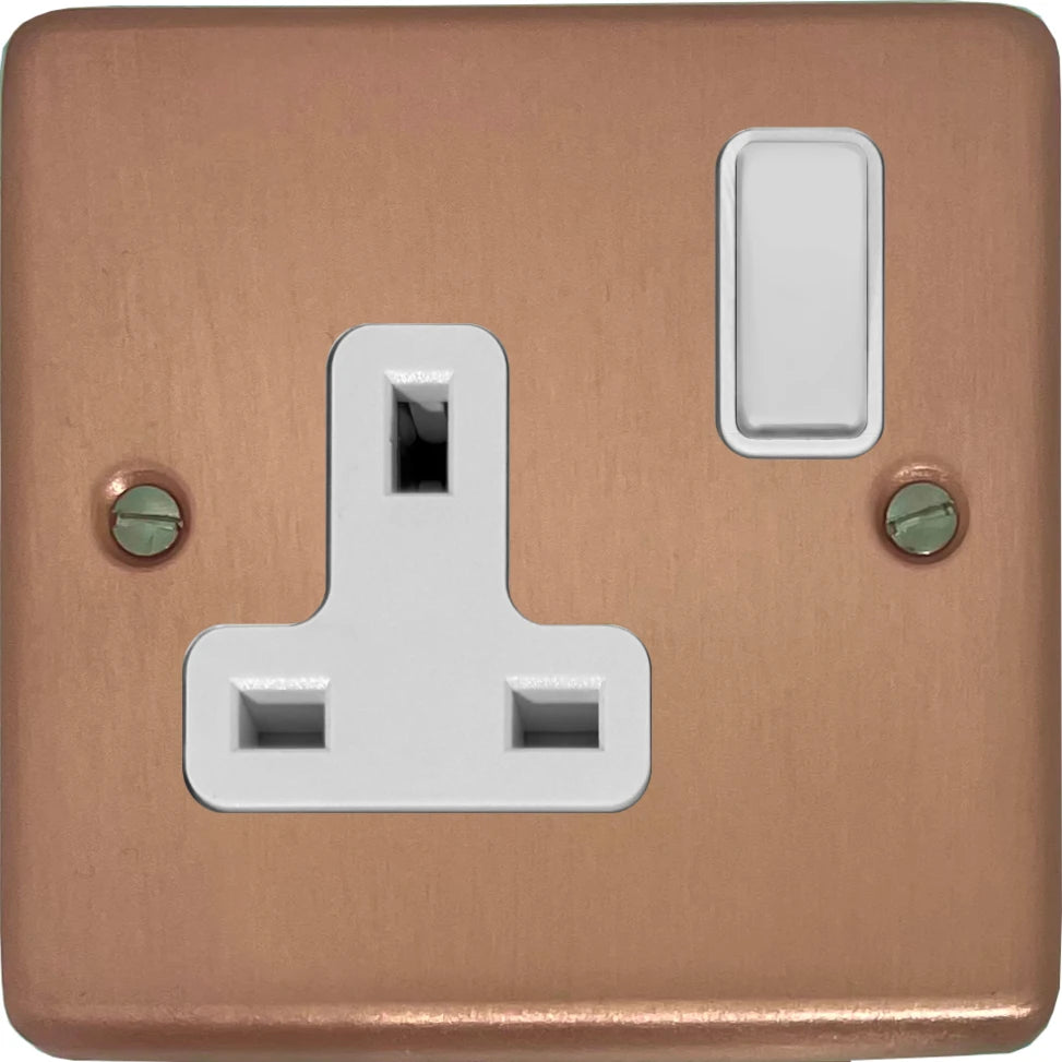 Contour Rose Gold 1 Gang Socket