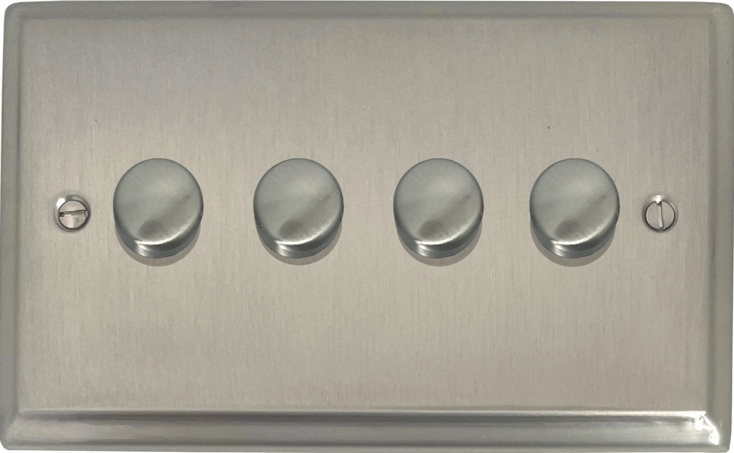 Deco Satin Nickel 4 Gang 250W Dimmer