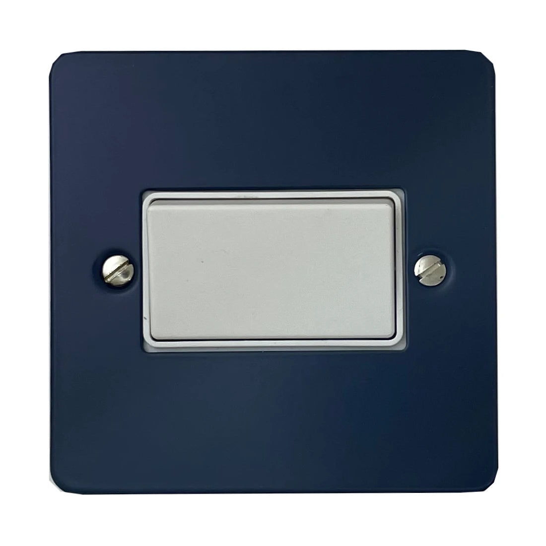 Flat Blue Fan Isolator (White Switch)