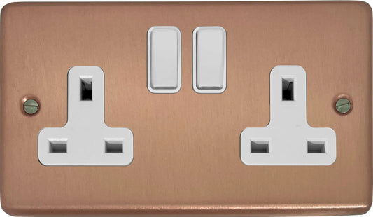 Contour Rose Gold 2 Gang Socket
