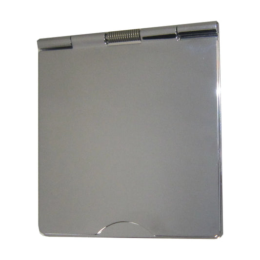 1 Gang 2 Module Polished Chrome Euro Floor Socket