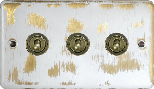 Contour Dover Bronze 3 Gang Toggle