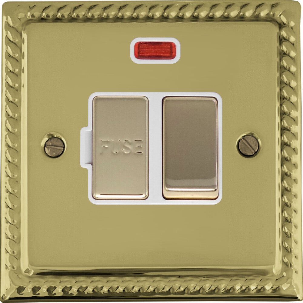 Georgian Polished Brass Swt. Fused Spur & Neon
