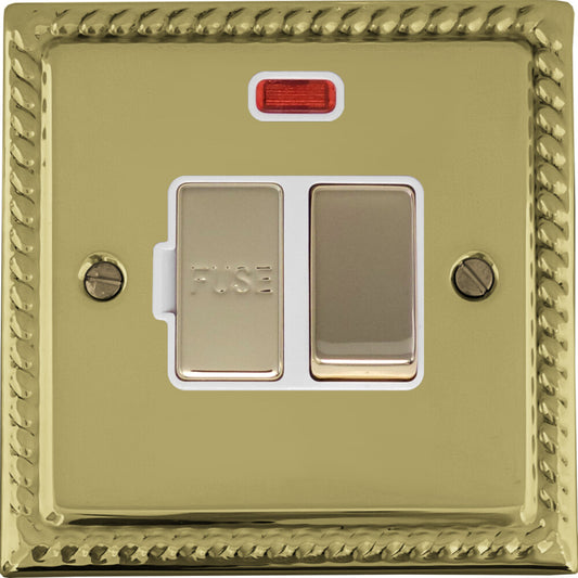 Georgian Polished Brass Swt. Fused Spur & Neon