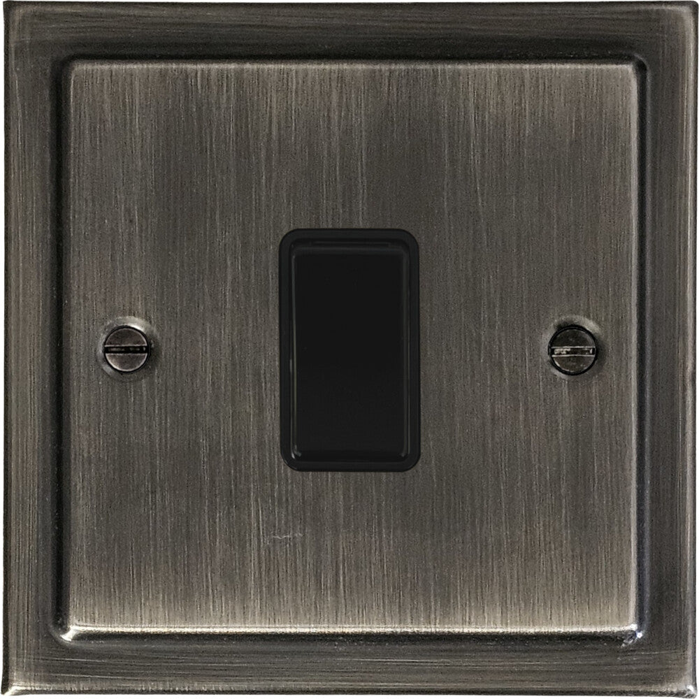Victorian Antique Nickel 1 Gang Switch