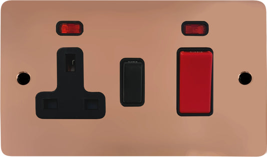 Flat Bright Copper Cooker Socket