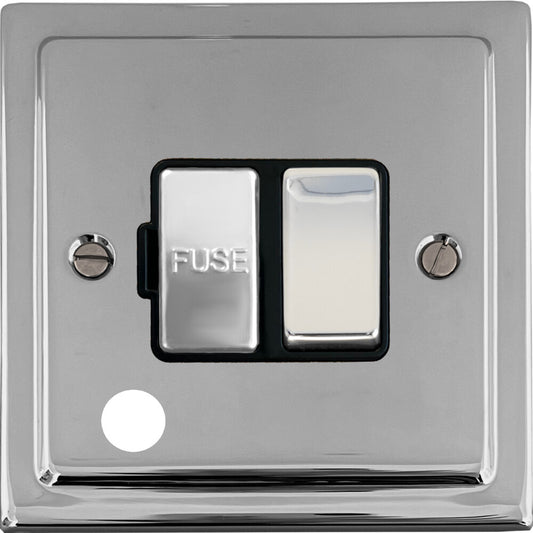 Victorian Polished Chrome Switched Fused Spur