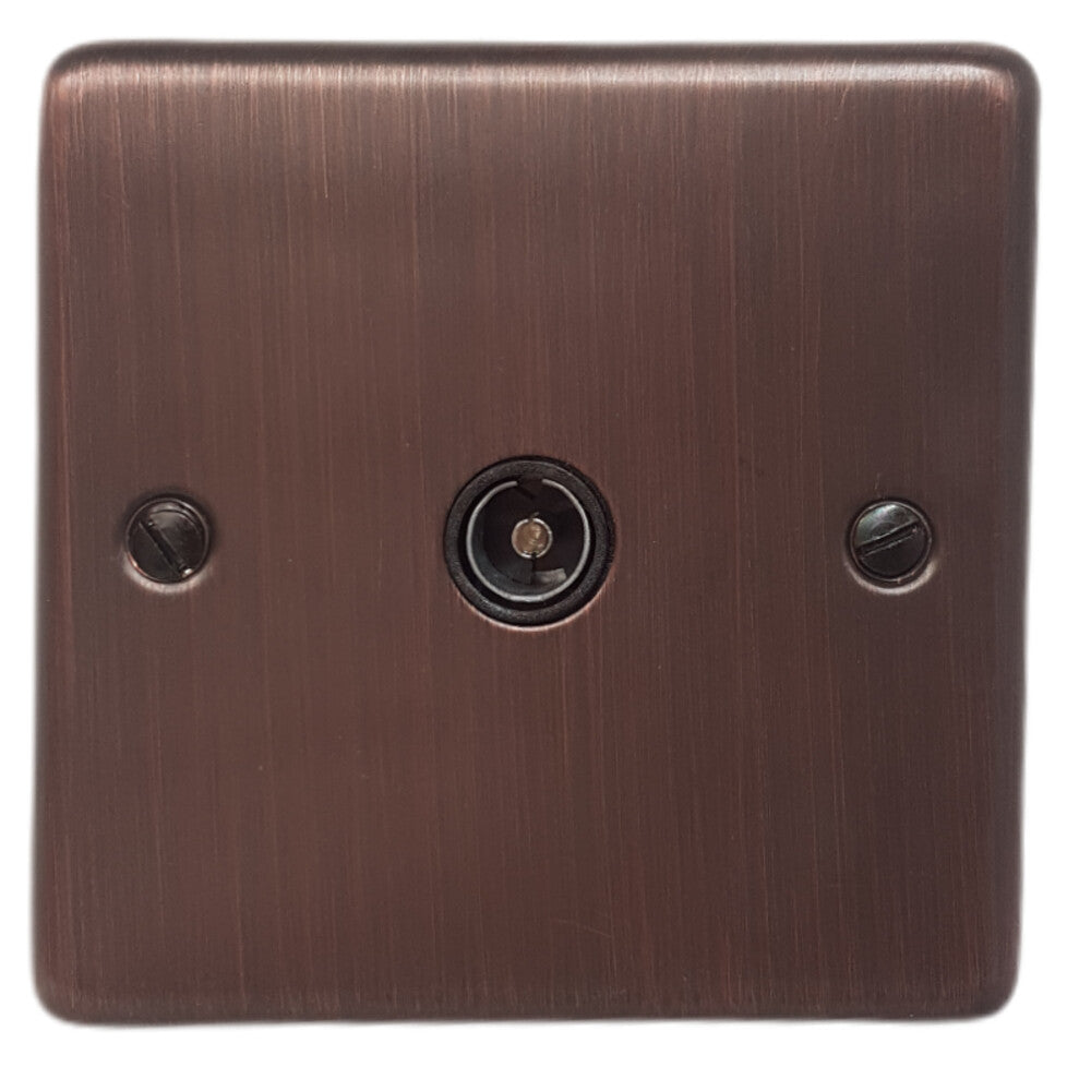 Contour Antique Copper 1 Gang Coax Point