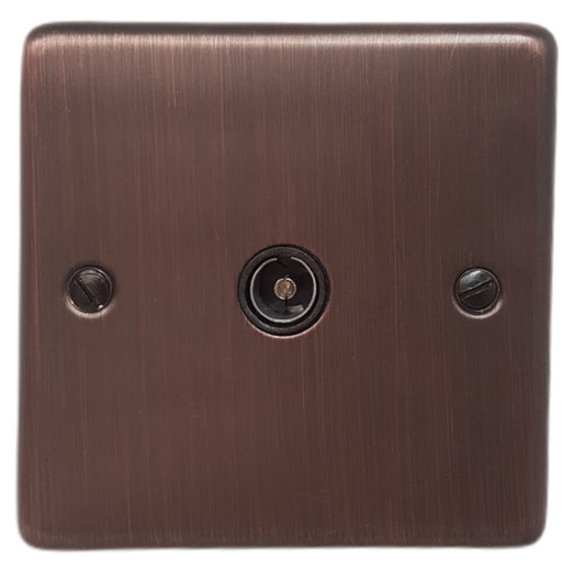 Contour Antique Copper 1 Gang Coax Point