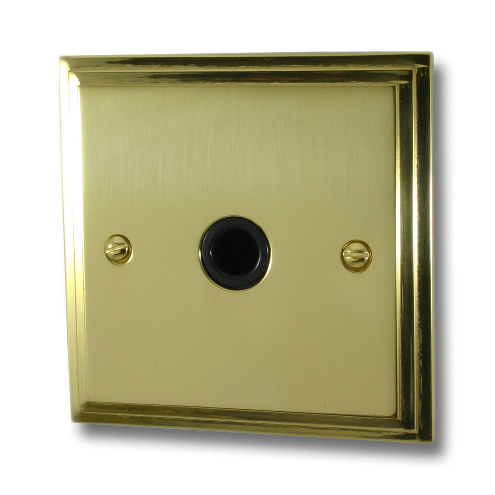 Victorian Polished Brass Flex Outlet