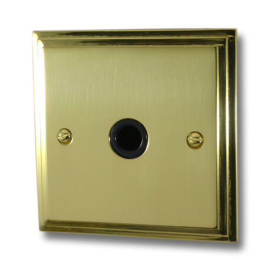 Victorian Polished Brass Flex Outlet