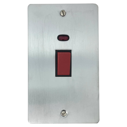 Flat Satin Chrome L/Plate