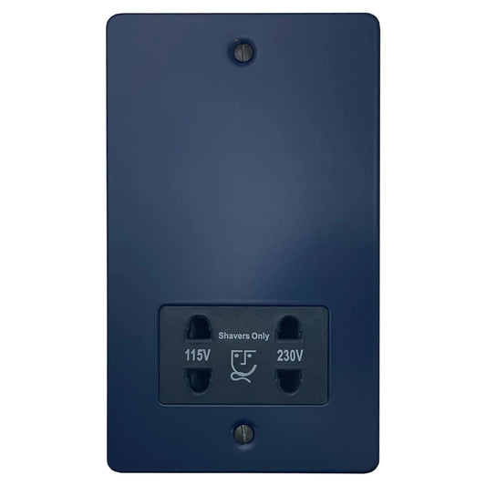 Flat Blue Shaver Socket (Black Insert)