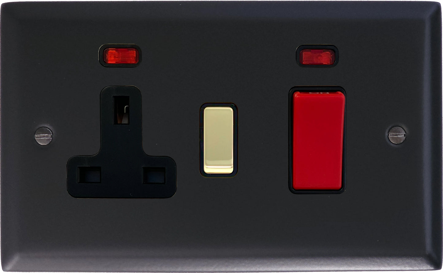 Spectrum Flat Black  Cooker Socket