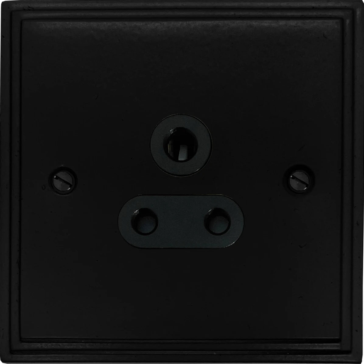 Victorian Flat Black 5 Amp Socket